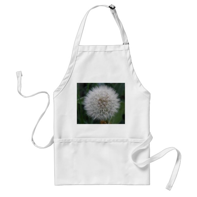 Delantal Aprón de flores de Dandelion con semilla (Frente)
