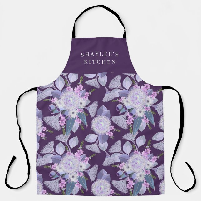 Delantal Apron de flores silvestres australianas de persona (Anverso)