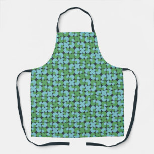 Delantal Apron de formas orgánicas retro azul y verde