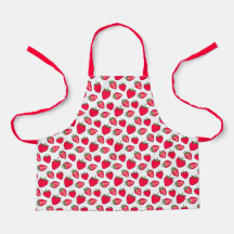 Apron de fresas de Montessori para niños