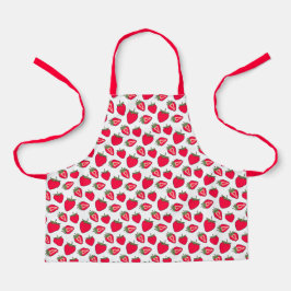 Delantal Apron de fresas de Montessori para niños