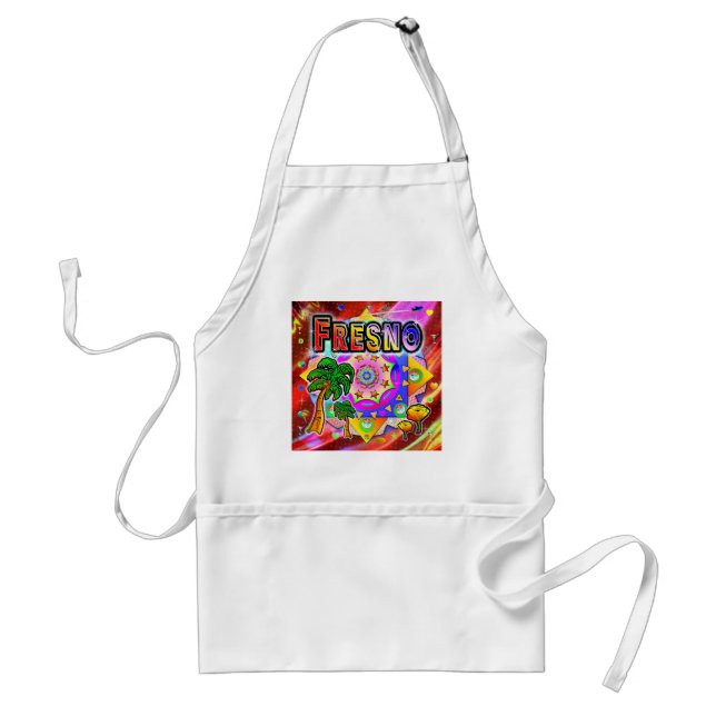 Delantal Apron de Fresno Tropical Friends (Frente)