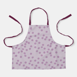 Delantal Apron de Fun Purple Polkadots