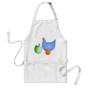 Delantal Apron de gallinas francesas