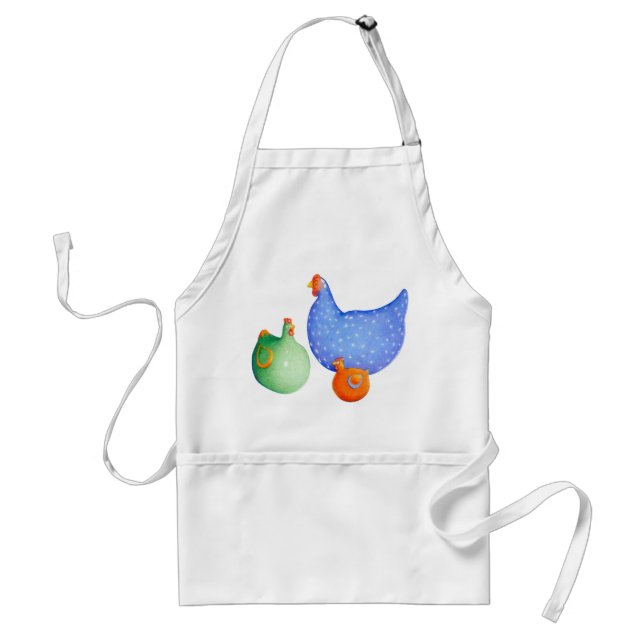 Delantal Apron de gallinas francesas (Frente)