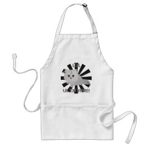 Delantal Apron de gatito blanco