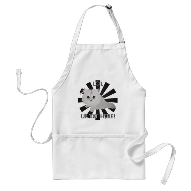Delantal Apron de gatito blanco (Frente)
