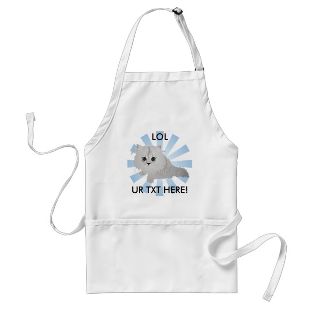 Delantal Apron de gatito blanco (Frente)