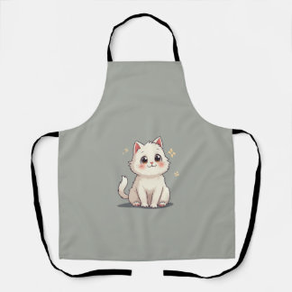 Delantal apron de gato