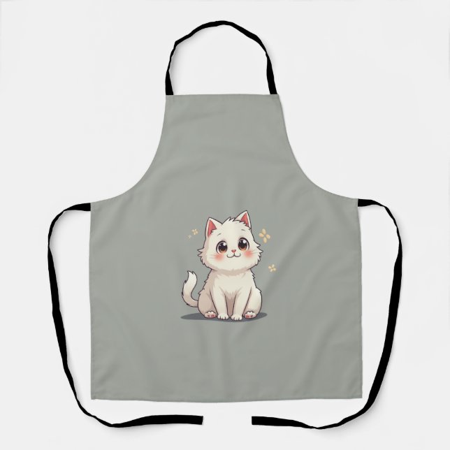 Delantal apron de gato (Anverso)