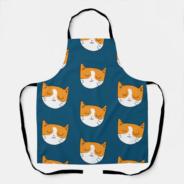 Delantal Apron de gato espantoso (Anverso)
