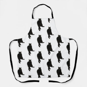 Delantal Apron de gato negro