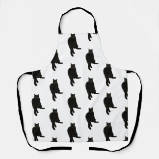 Delantal Apron de gato negro
