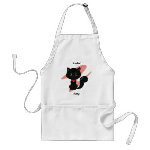 Delantal Apron de gato negro