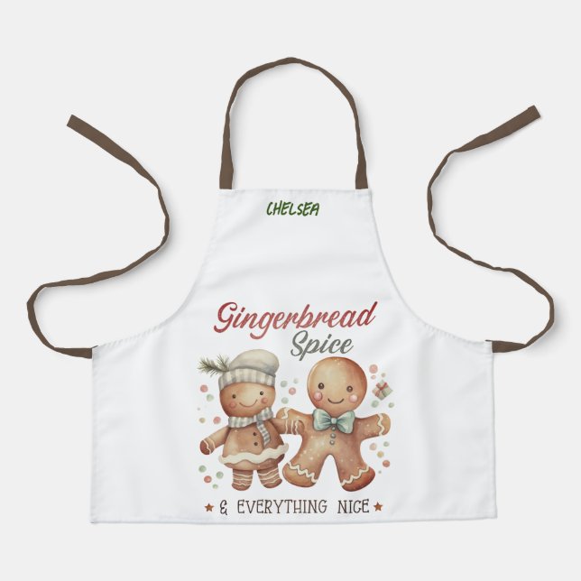 Delantal Apron De Gingerbread Para Niños (Anverso)
