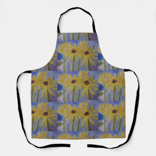 Delantal Apron de girasoles amarillo de verano