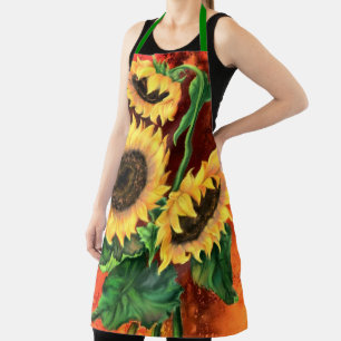 Delantal Apron de girasoles - Pintura