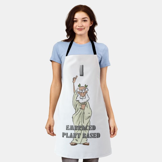Delantal Apron de Gracioso Dios Griego "Abrazé Planta Basad (Gastado)