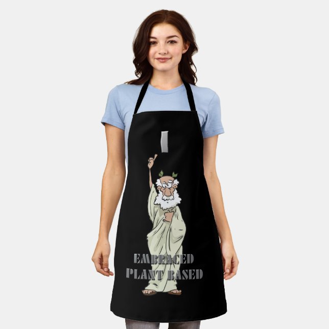 Delantal Apron de Gracioso Dios Griego "Abrazé Planta Basad (Gastado)