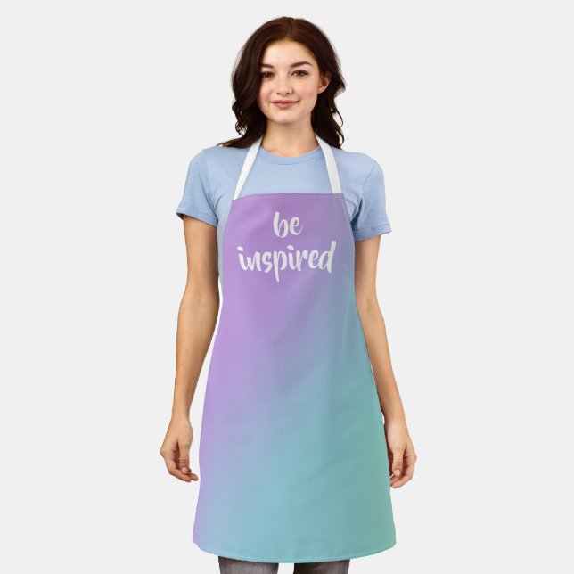 Delantal Apron de gradiente de pasto suave "Be Inspire" (Gastado)