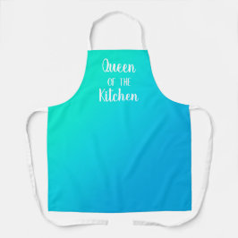 Delantal Apron de gradiente Verde azulado de la cocina