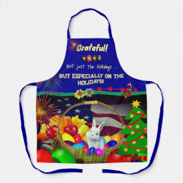 Delantal Apron de Graten Chef Holiday Bunny Eggs