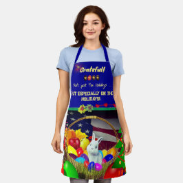 Delantal Apron de Graten Chef Holiday Bunny Eggs