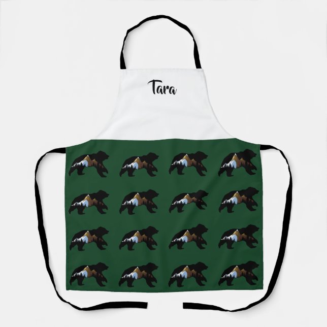 Delantal Apron de Green Bear Lover (Anverso)