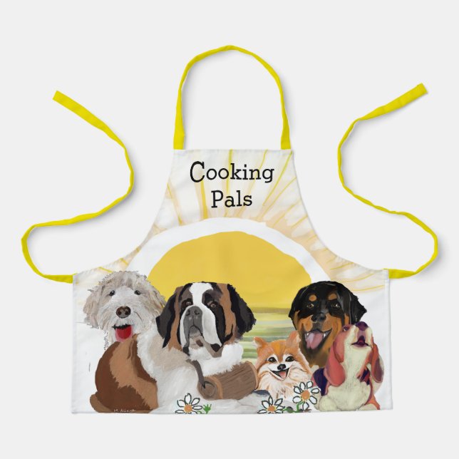 Delantal Apron de Happy Birday Dog Pals (Anverso)