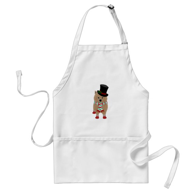 Delantal Apron de Holiday Norwich Terrier (Frente)