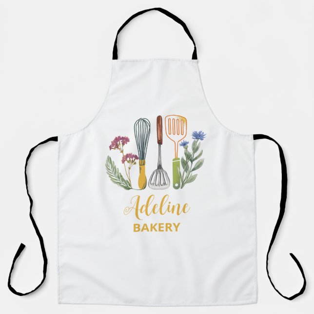 Delantal Apron de horneado personalizado para mujeres y hom (Anverso)