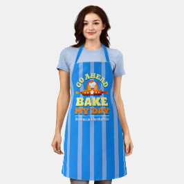 Delantal Apron de hornear Bake My Day - Azul