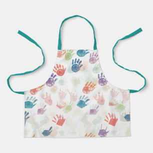 Delantal Apron de huellas digitales para niños