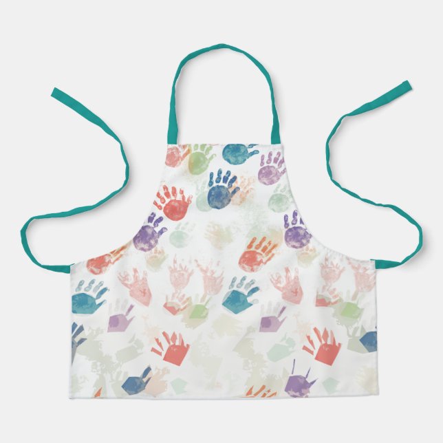 Delantal Apron de huellas digitales para niños (Anverso)