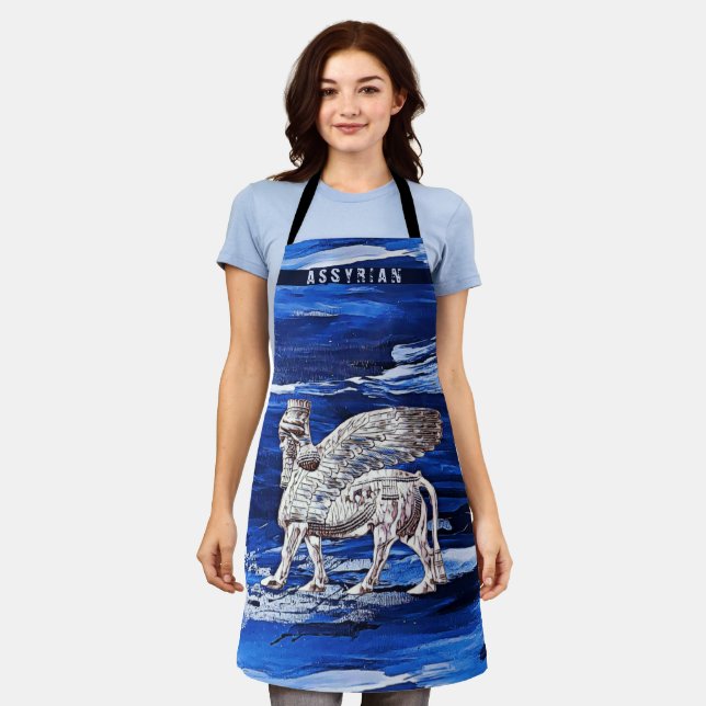 Delantal Apron de impresión asirio de todo tipo (Gastado)