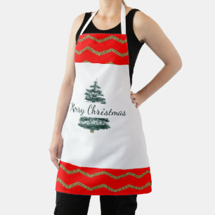 Delantal Apron de impresión completa básico para navidad