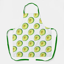 Delantal Apron de impresión de aguacates Green Fiesta todo