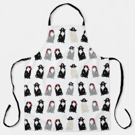 Delantal Apron de impresión de alamante de gato pirata