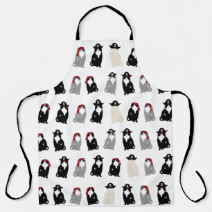 Delantal Apron de impresión de alamante de gato pirata
