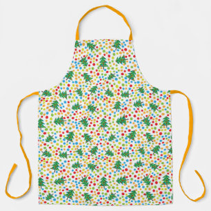 Delantal Apron de impresión de árboles y luces de todo el N