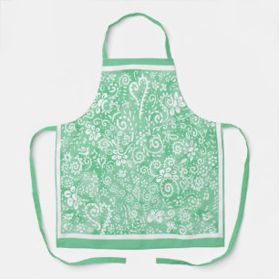 Delantal Apron de impresión de Bandana verde