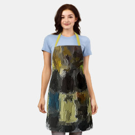 Delantal Apron de impresión de botella de vino todo sobre