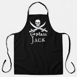 Delantal Apron de impresión de Capitán Pirata Personalizado
