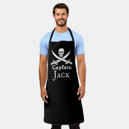 Delantal Apron de impresión de Capitán Pirata Personalizado