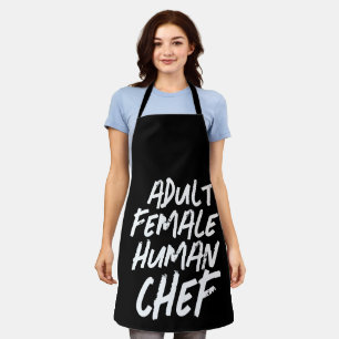 Delantal Aprón de impresión de CHEF HUMANA ADULTO