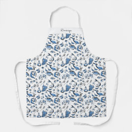 Delantal Apron de impresión de dibujos de alimentos moderno