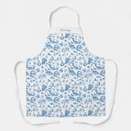 Delantal Apron de impresión de dibujos de alimentos moderno