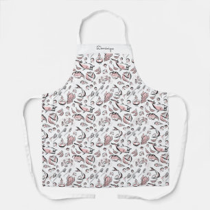 Delantal Apron de impresión de dibujos de alimentos moderno