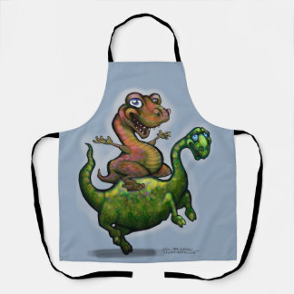 Delantal Apron de impresión de dinosaurios en todo el mundo