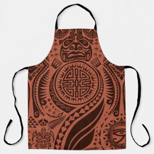 Delantal Apron de impresión de diseño tribal integral